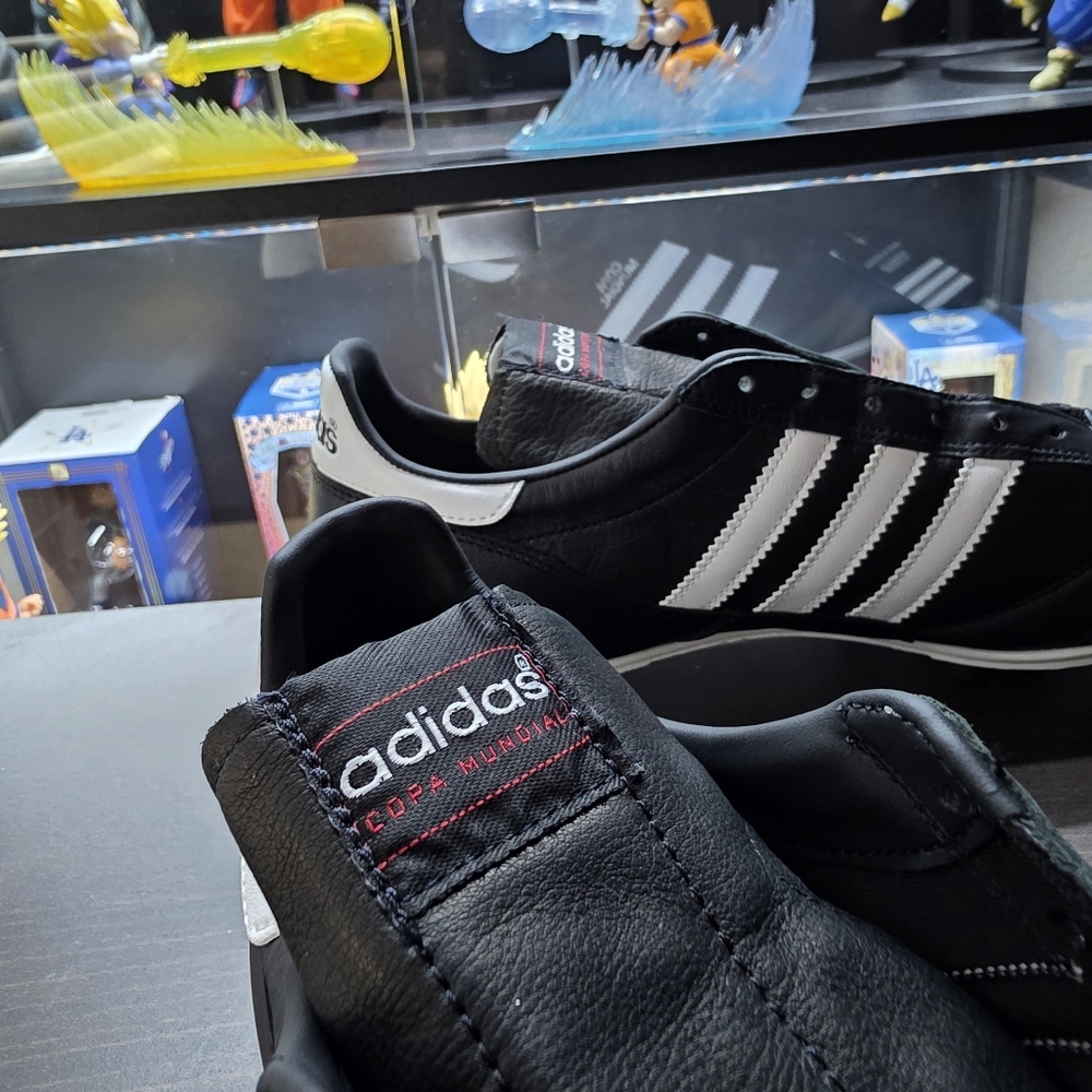 Adidas Copa Mundial Soccer Cleats Black Leather Germany 015110 Men US Size 11.5 - Picture 5 of 12